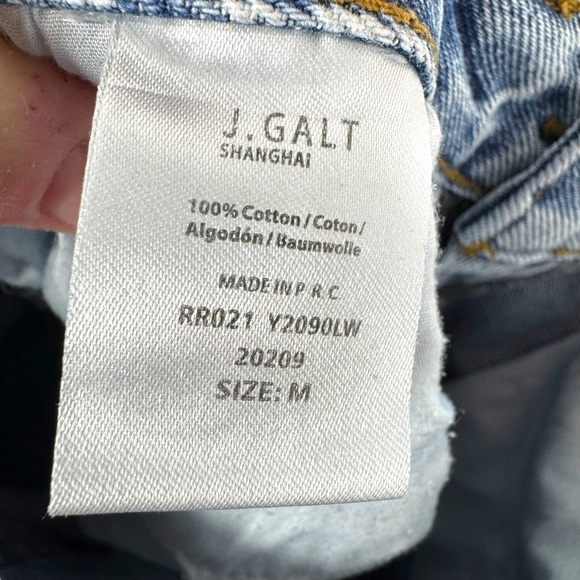 J. Galt Shanghai High Rise Light Wash Slim Jeans, Light Wash, Size Medium - Picture 8 of 11